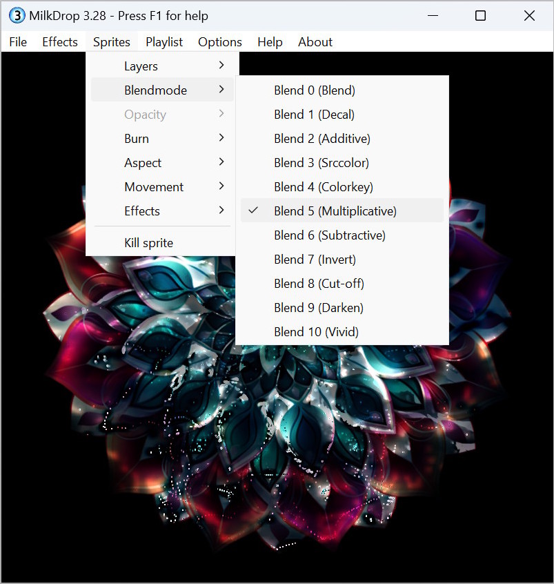 MilkDrop 3 blend mode options